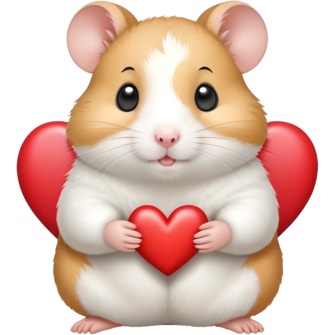 Hamster qui fait un cœur coréen emoji