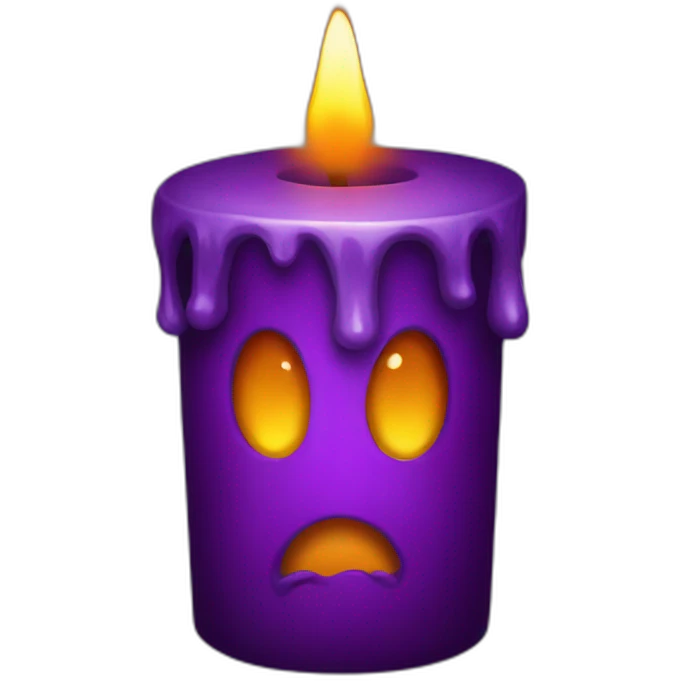 halloween candle emoji