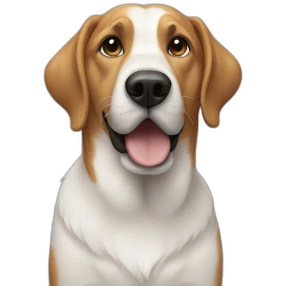 Dog saluting  emoji