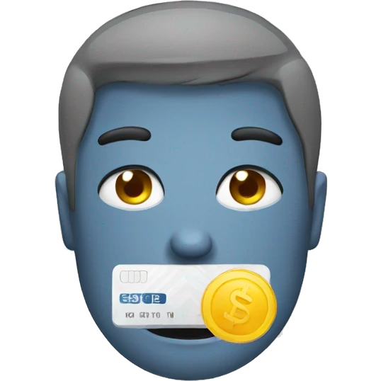 credit card sad face emoji