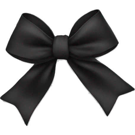 black bow  emoji