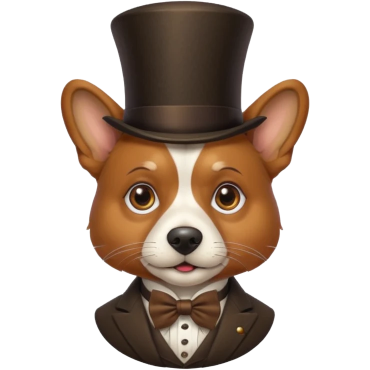 dog gentleman emoji