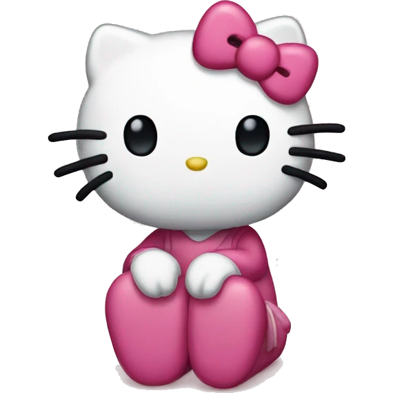 sad hello kitty emoji