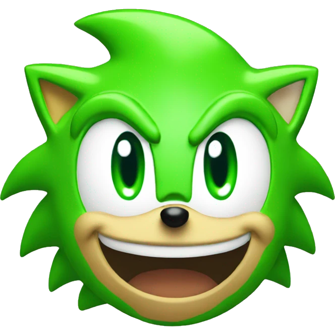 sonic green emoji