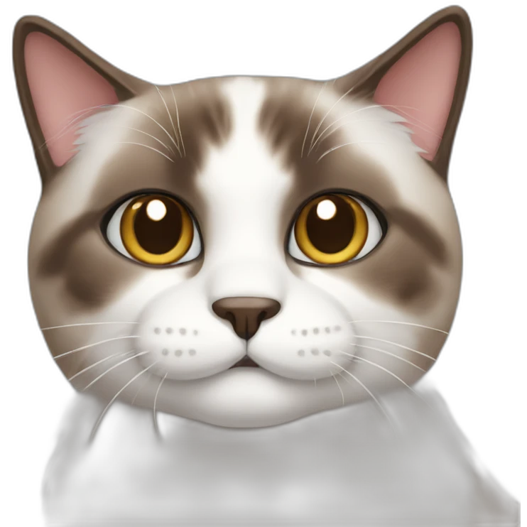 Snowshoe cat emoji