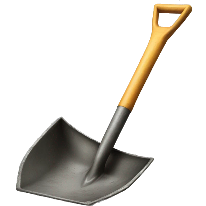 old shovel for digging emoji
