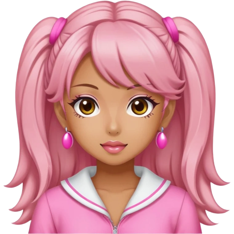 pink gyaru girl emoji