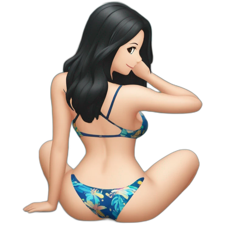 slim nico robin full body pawg small swimsuit laydown from back emoji