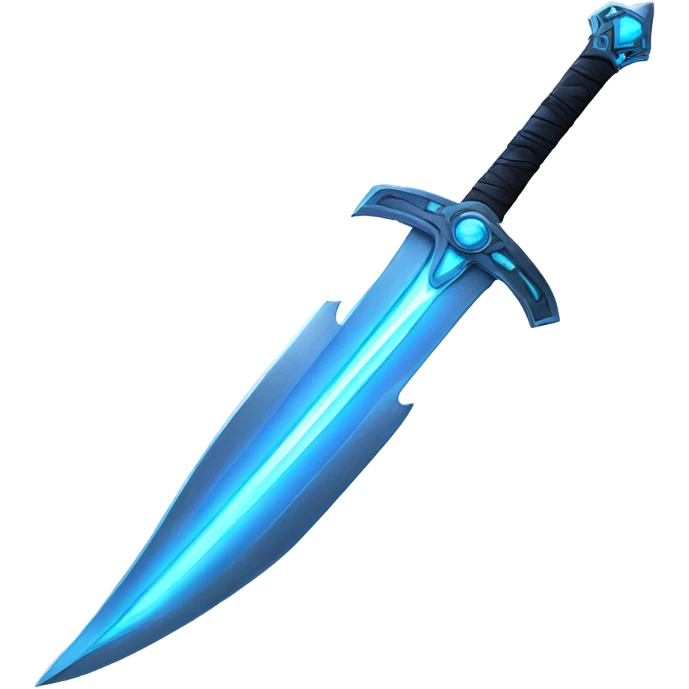 sci-fi sword with blue ray blade emoji