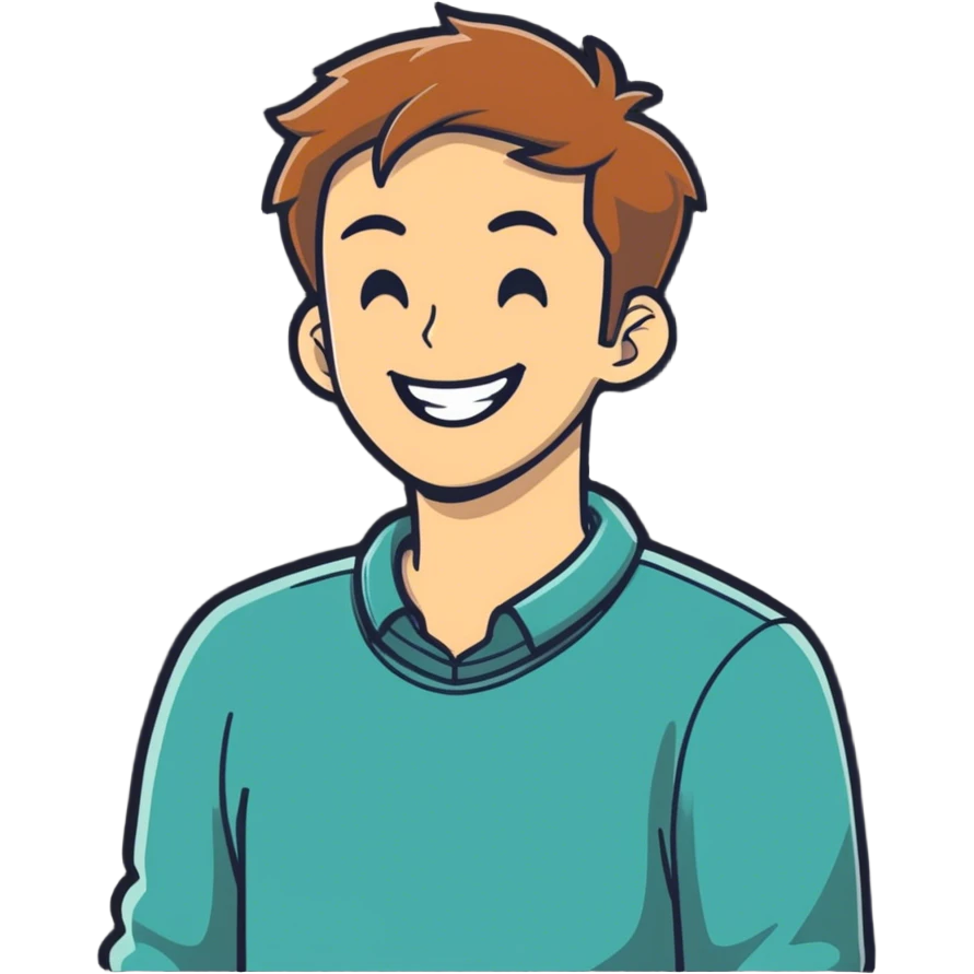 guy grabbing neck while laughing  emoji