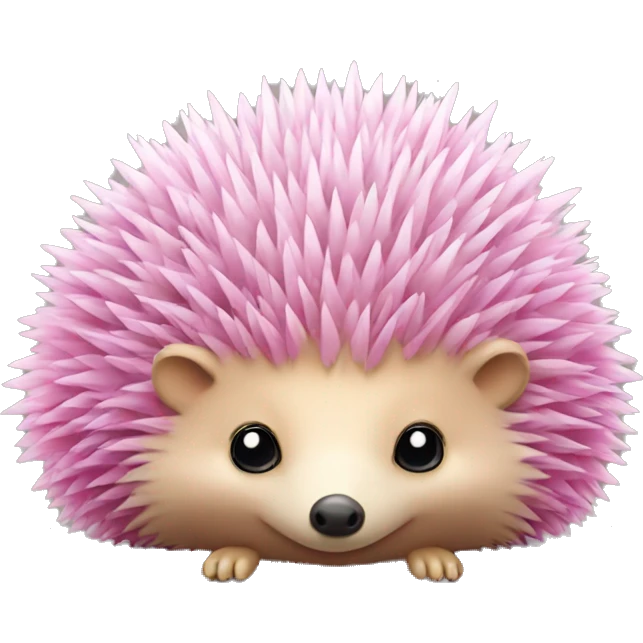 a hedgehog with big pink butterfly wings emoji