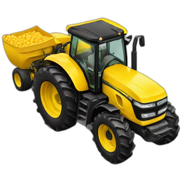 Tractor amarillo emoji
