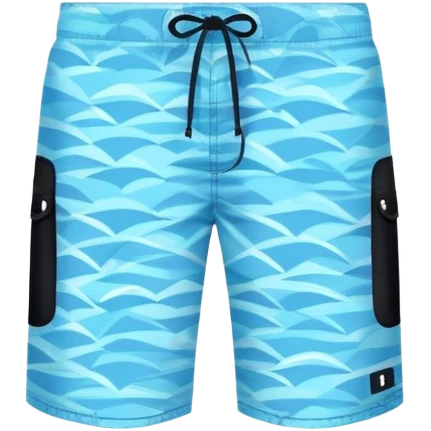 swim trunks style bermuda shorts and separate sunglasses together in one composition emoji