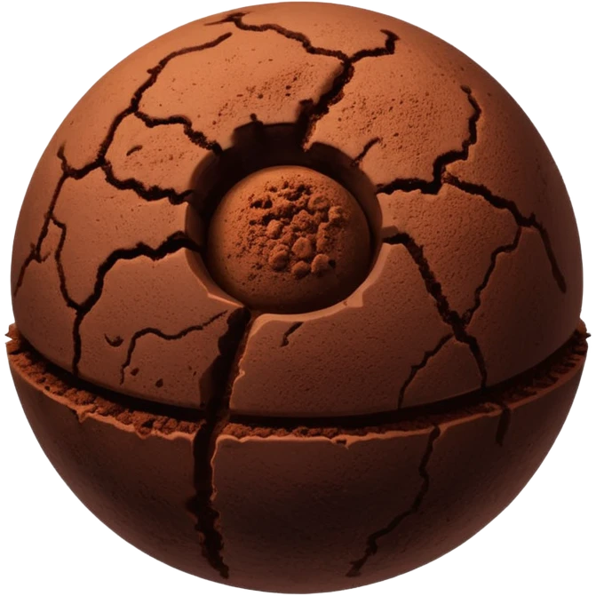 chocolate truffle emoji