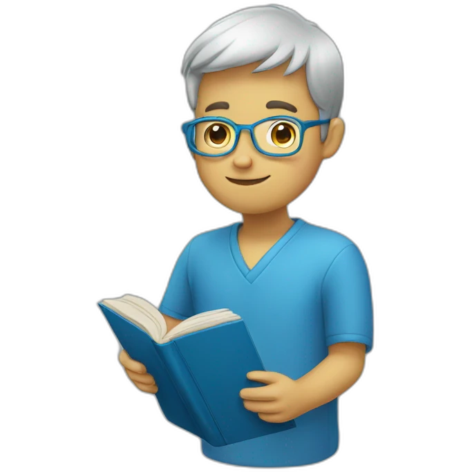 livre bleu emoji