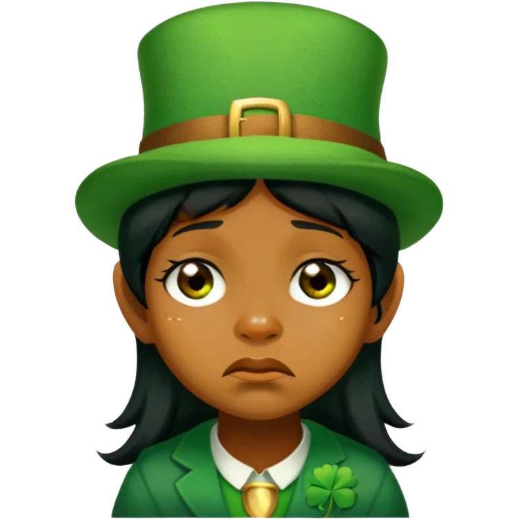 Sad Leprechaun emoji