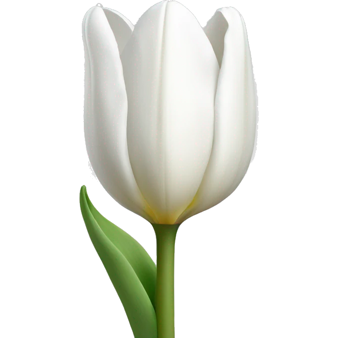 white tulip emoji