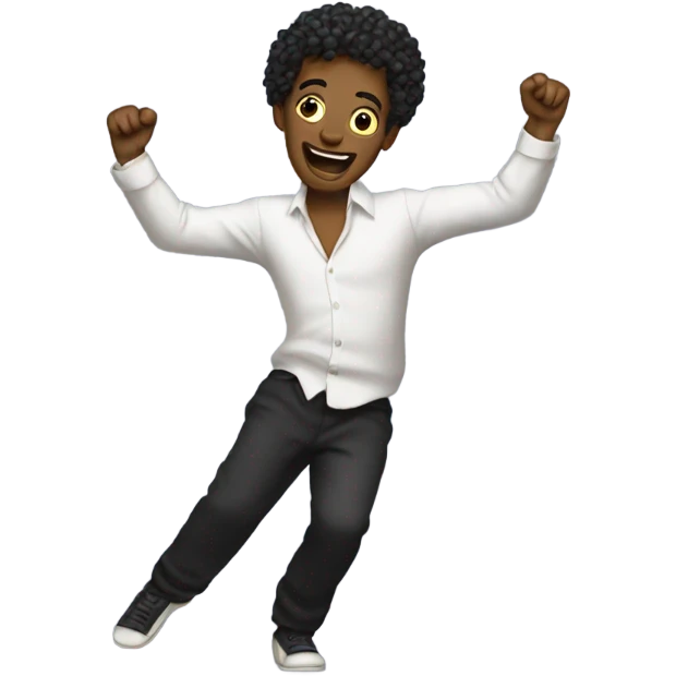 a dancing m emoji