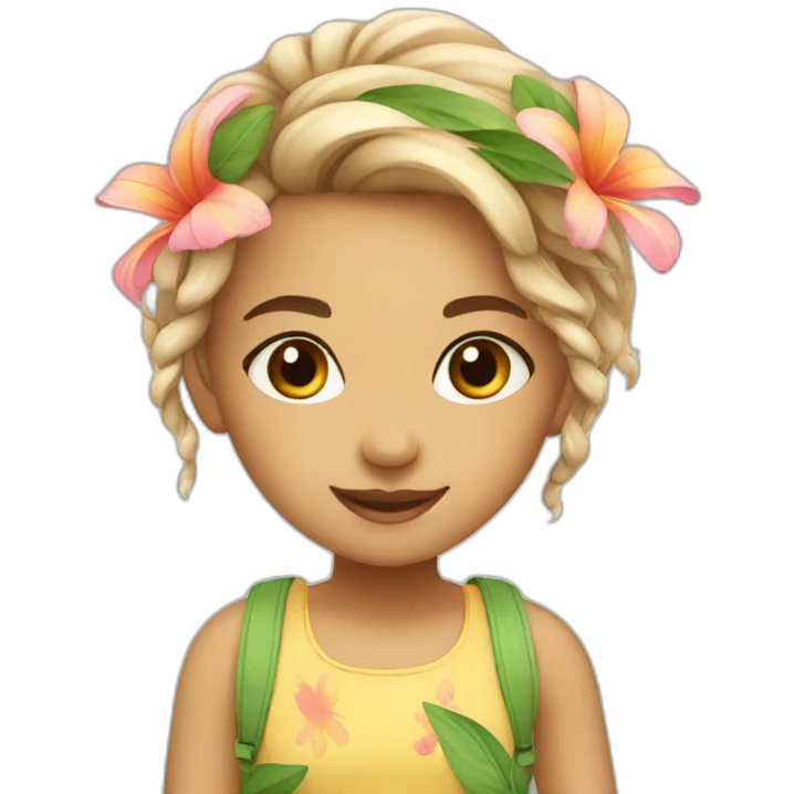 cute summer girl emoji