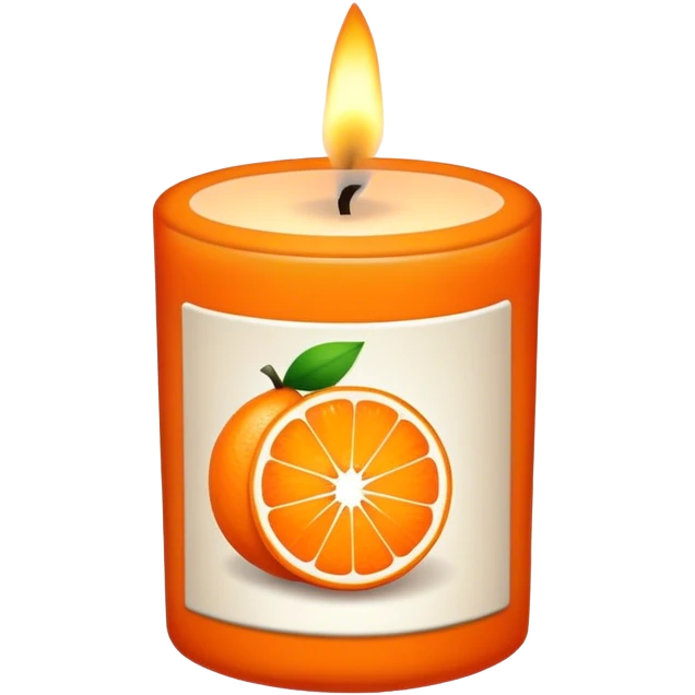 Orange sent candle emoji