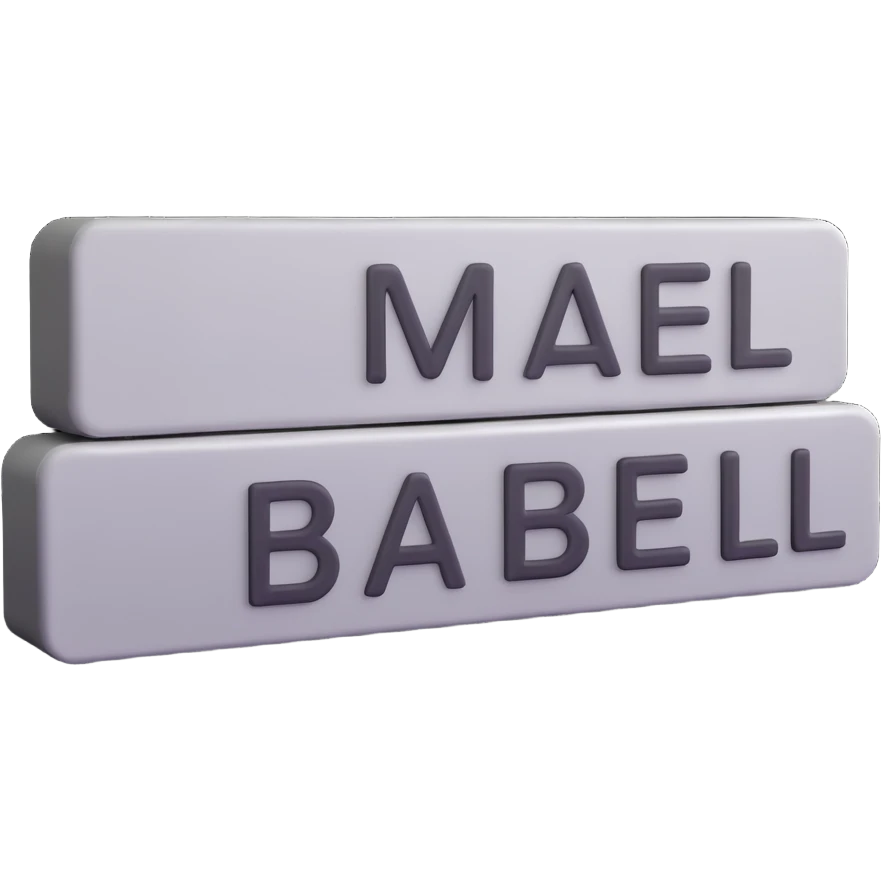 Silver language translation bar with Babel symbol emoji