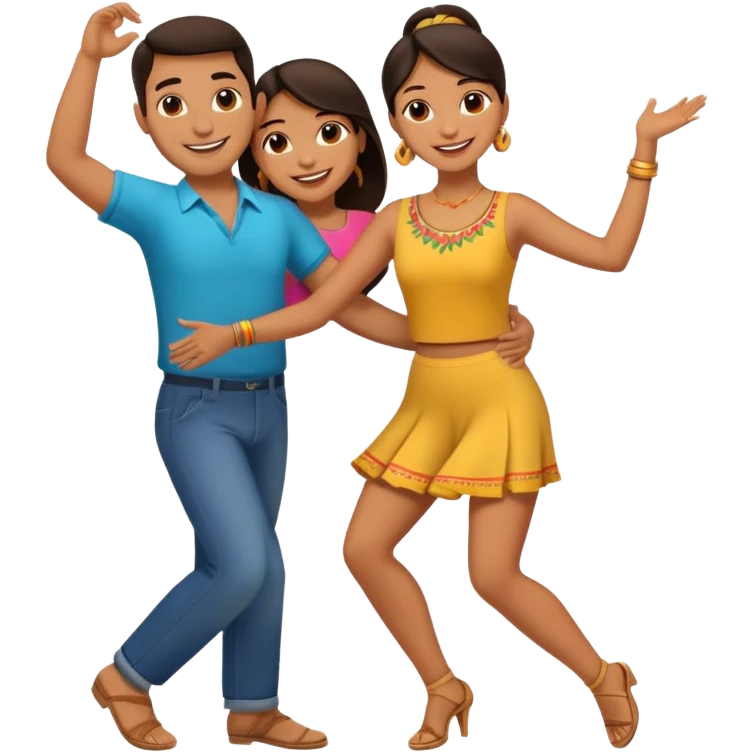 Hispanic couple dancing  emoji