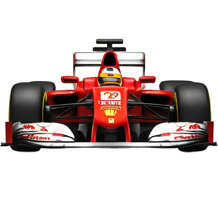 An emoji of Lewis Hamilton in a Ferrari uniform emoji