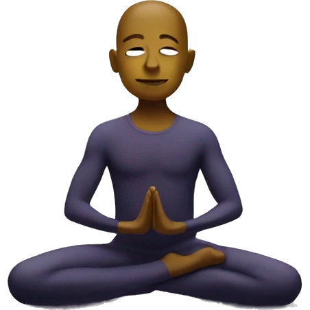 Meditating with quantum energy background  emoji