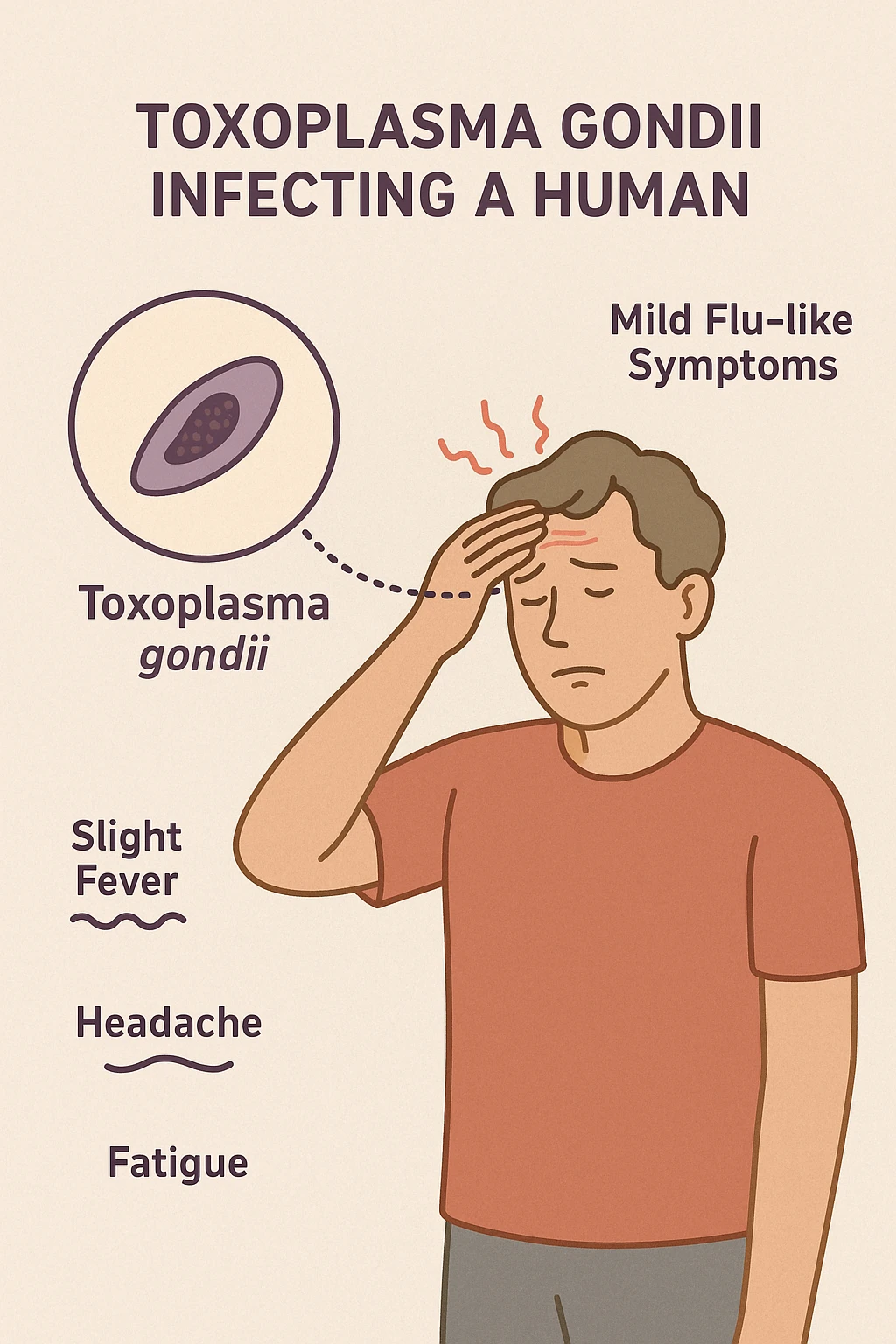 Toxoplasma gondii, infetta uomo ha sintomi solo di lieve influenza emoji