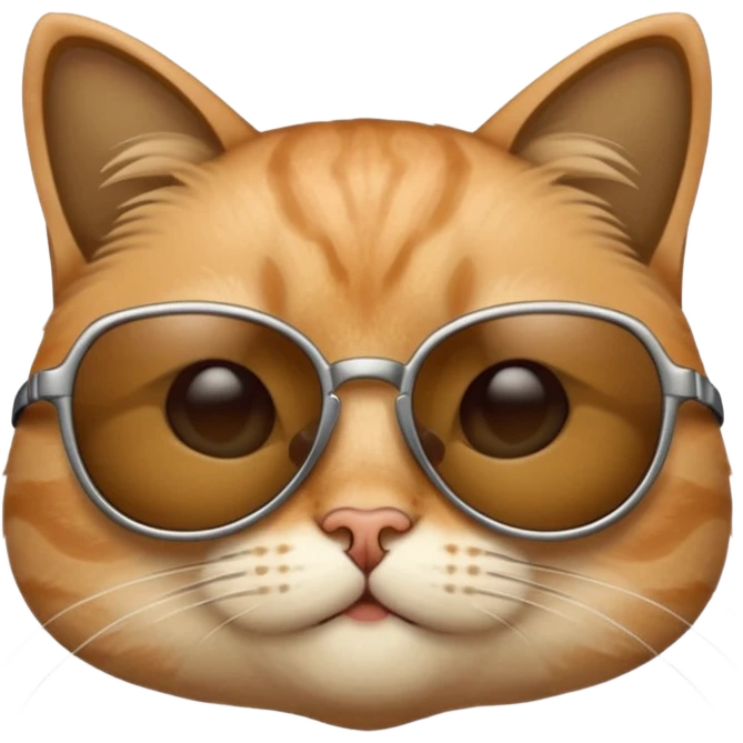 Cat wearing sunglasses emoji