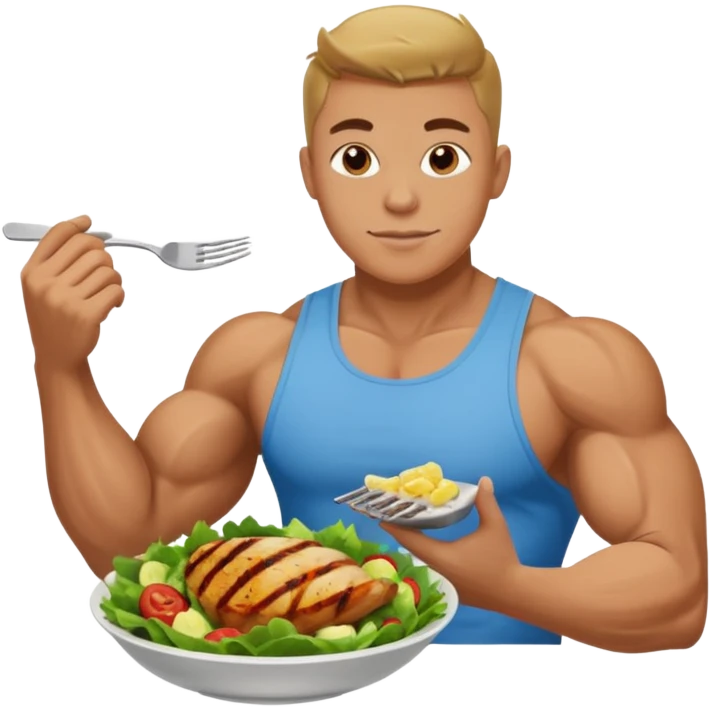 nutrition with a muscle arm emoji