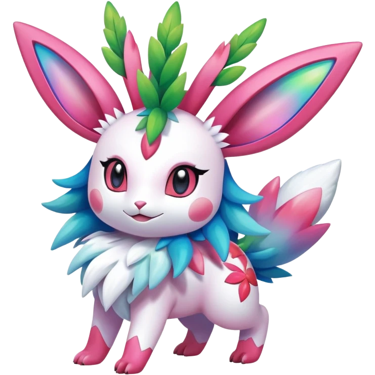 Shiny Exotic Sylveon-Shaymin-Meganium-Hybrid-Creature emoji