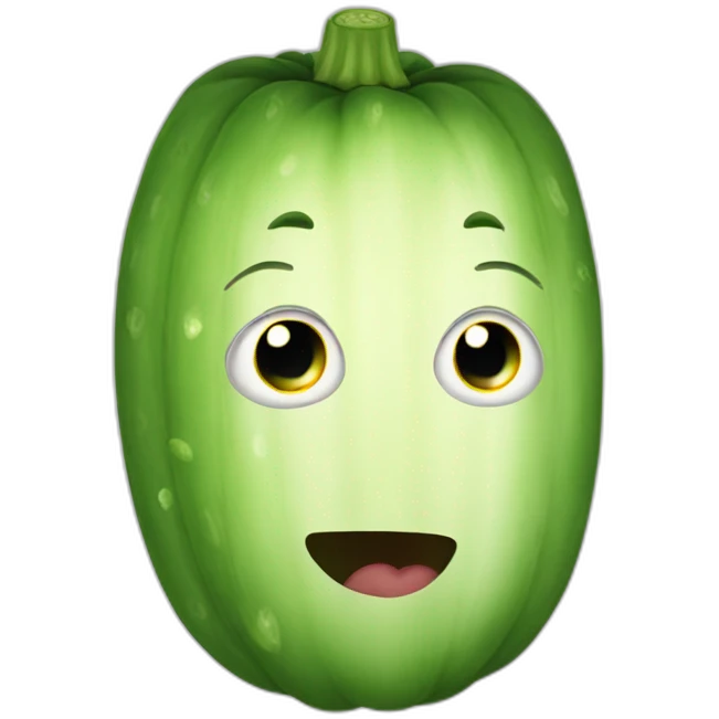 One cucumber emoji