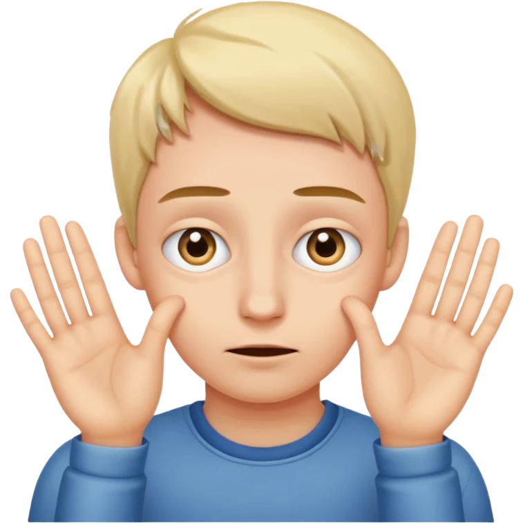 Peeking eyes through fingers emoji