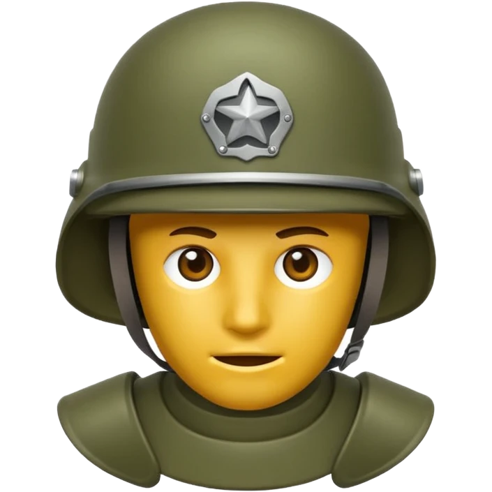 military simple helmet emoji