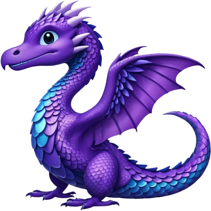 glitter purple drakeling emoji