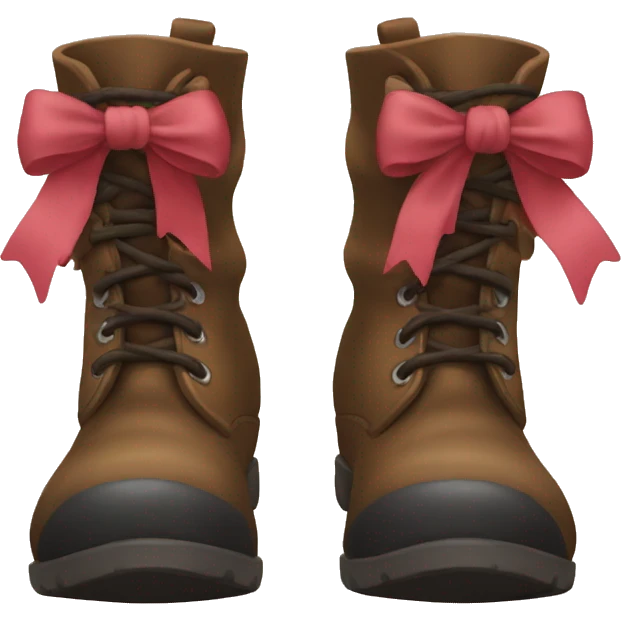 Boots with bows  emoji