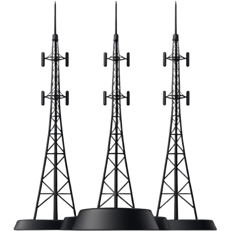3 TORRES DE ANTENA DE ESTAÇÃO RÁDIO BASE emoji
