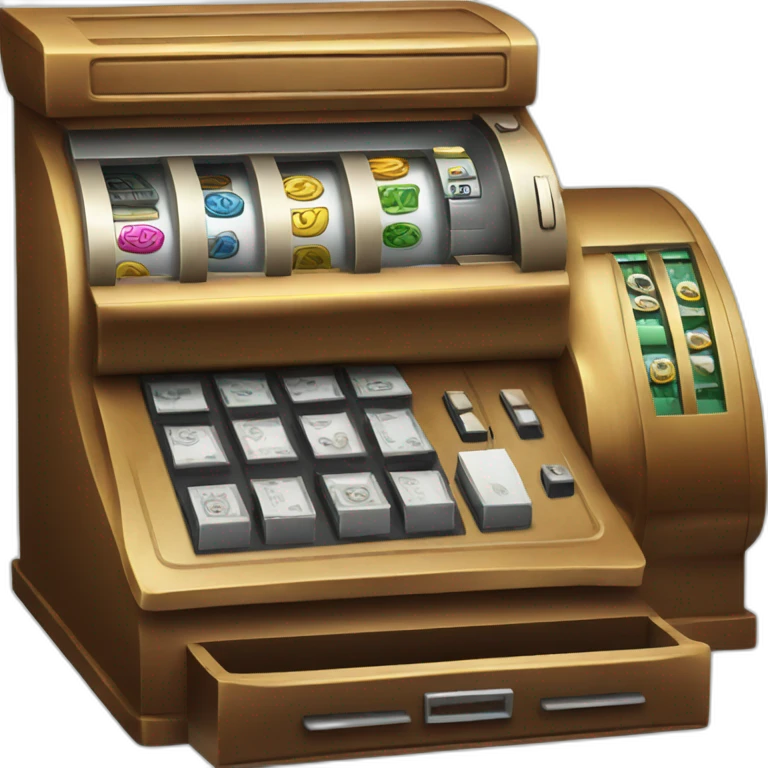cash register casino theme emoji