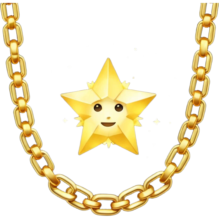 fantasy magic heavenly golden chains low poly emoji