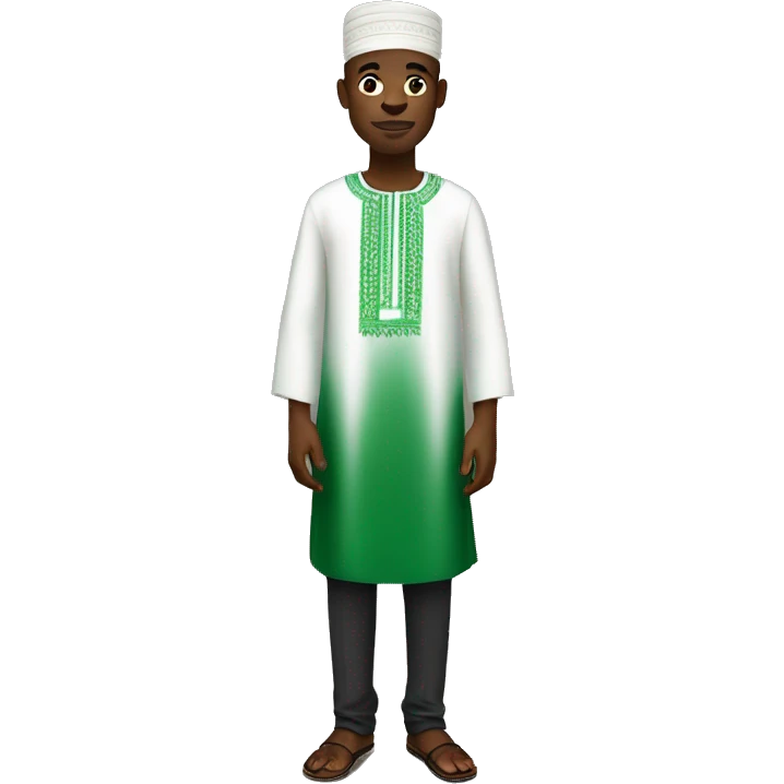 nigerian man wearing nigerian traditional clothing emoji