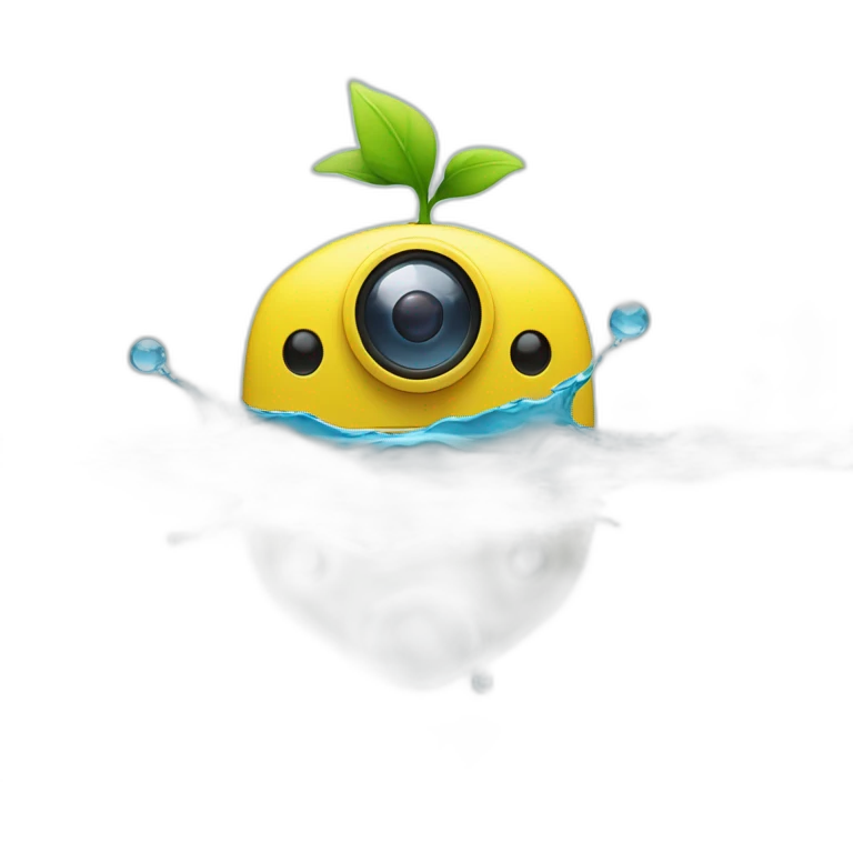 small-leaf-floating-on-water-block-and-security-ptz-camera-behind emoji