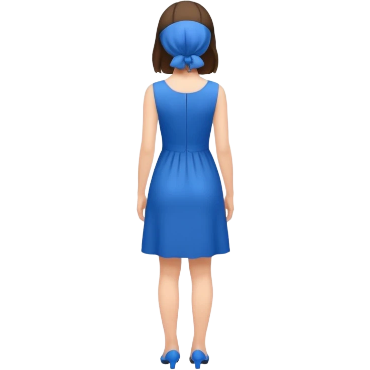 девушка стоит спиной  emoji