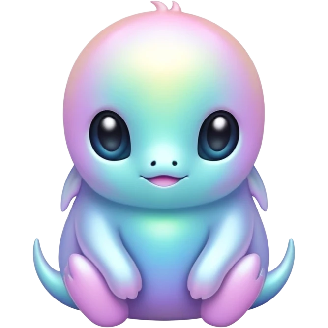  Iridescent pale pastel fakemon-creature  emoji