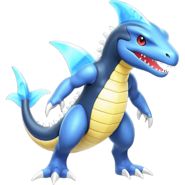 Shiny Glowing Bioluminescent Translucent Luminescent ET-Garchomp-Gabite-Amaura-Aurorus-Gible-Azelf-Pokémon (full body) emoji