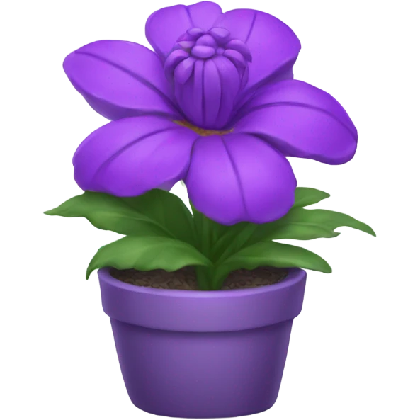 indoor flower purple emoji