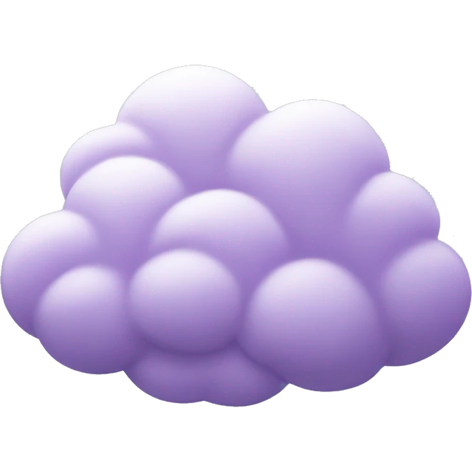 Lilac cloud emoji