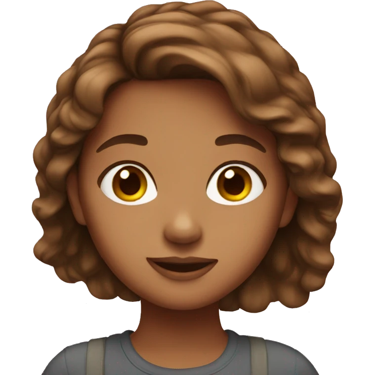 Brown Haired Girl  emoji