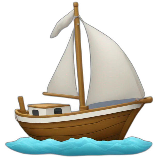 Chat sur un bateau emoji