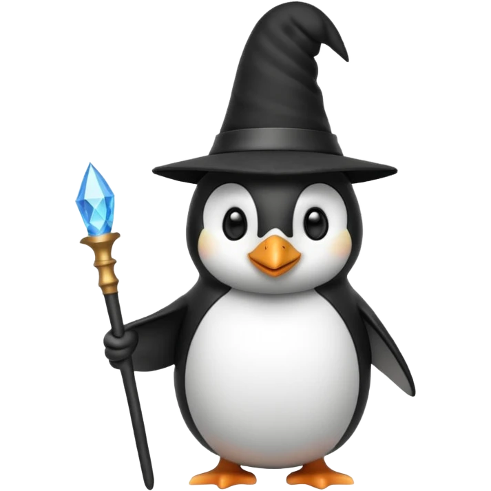 Penguin Wizard emoji